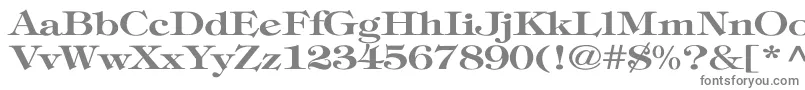Шрифт TimpaniBoldWd – серые шрифты на белом фоне