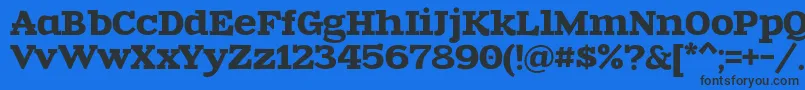 Zantroke Font – Black Fonts on Blue Background