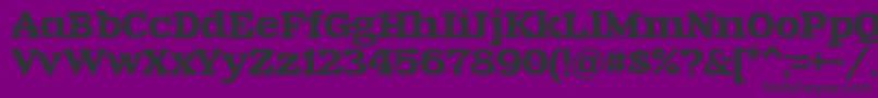 Zantroke Font – Black Fonts on Purple Background