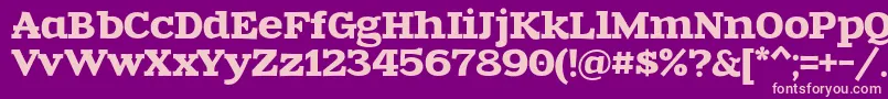 Zantroke Font – Pink Fonts on Purple Background