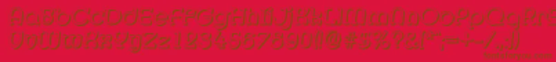 MexicoshadowItalic Font – Brown Fonts on Red Background