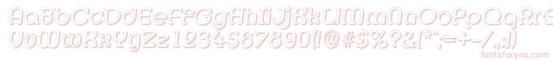 MexicoshadowItalic Font – Pink Fonts on White Background