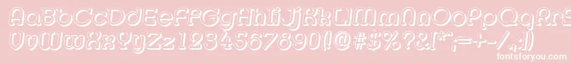 MexicoshadowItalic Font – White Fonts on Pink Background