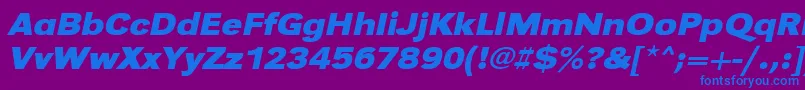 Más sobre la fuente UrwgrotesktextwidBoldOblique fuente UrwgrotesktextwidBoldOblique – Fuentes Azules Sobre Fondo Morado