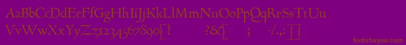 More about GoundyhundredItalic Font GoundyhundredItalic Font – Brown Fonts on Purple Background