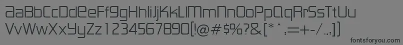 LancesterRegularDb Font – Black Fonts on Gray Background