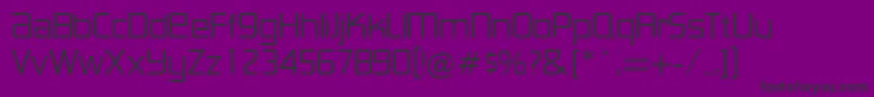 LancesterRegularDb Font – Black Fonts on Purple Background