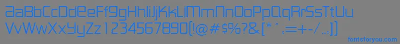 LancesterRegularDb Font – Blue Fonts on Gray Background