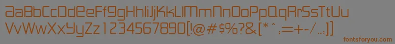 LancesterRegularDb Font – Brown Fonts on Gray Background