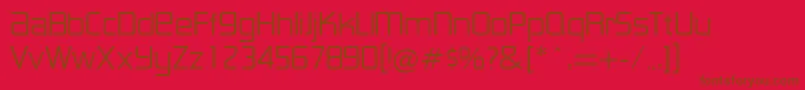 LancesterRegularDb Font – Brown Fonts on Red Background