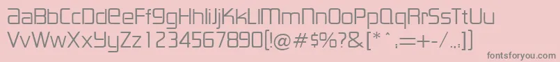 LancesterRegularDb Font – Gray Fonts on Pink Background