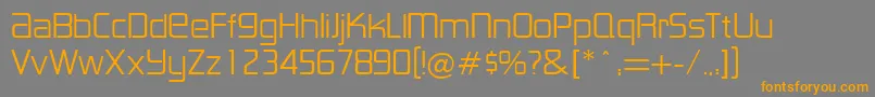 LancesterRegularDb Font – Orange Fonts on Gray Background