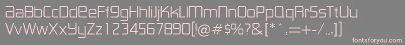LancesterRegularDb Font – Pink Fonts on Gray Background