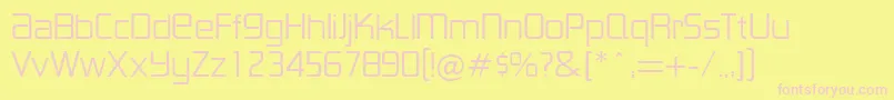 Weitere Informationen zur LancesterRegularDb-Schriftart LancesterRegularDb-Schriftart – Rosa Schriften auf gelbem Hintergrund