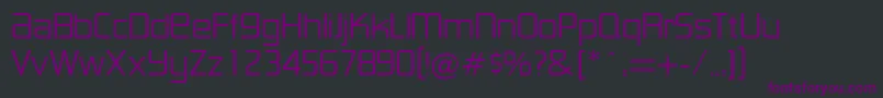 LancesterRegularDb Font – Purple Fonts on Black Background
