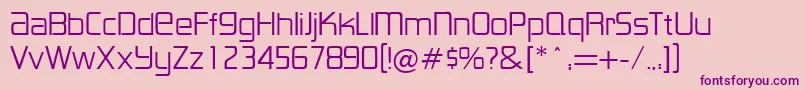 LancesterRegularDb Font – Purple Fonts on Pink Background