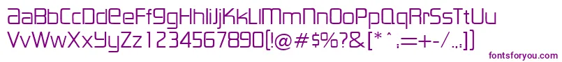 LancesterRegularDb Font – Purple Fonts on White Background