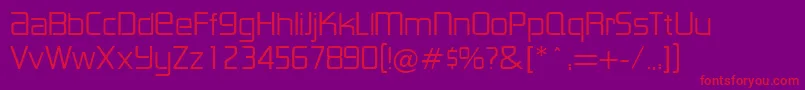 LancesterRegularDb Font – Red Fonts on Purple Background