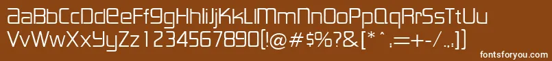 LancesterRegularDb Font – White Fonts on Brown Background