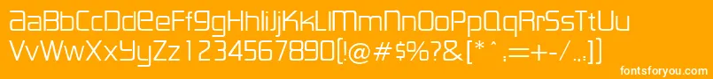 LancesterRegularDb Font – White Fonts on Orange Background