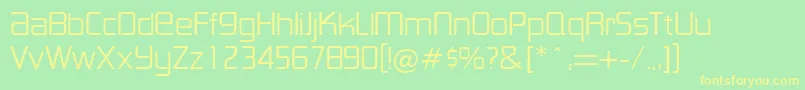 LancesterRegularDb Font – Yellow Fonts on Green Background