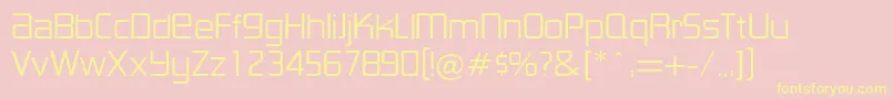 LancesterRegularDb Font – Yellow Fonts on Pink Background