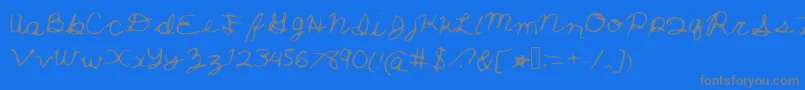 En savoir plus sur la police Thatswhathesaid Police Thatswhathesaid – polices grises sur fond bleu