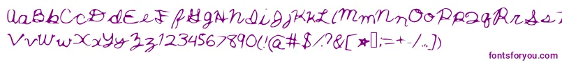 Thatswhathesaid-Schriftart – Violette Schriften