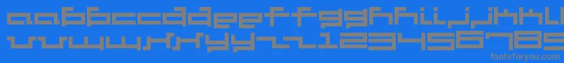 Police V5Cuadra2Thick – polices grises sur fond bleu