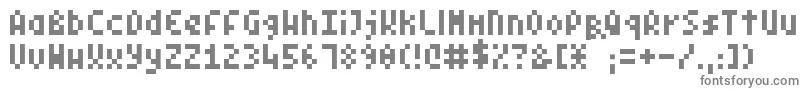 Шрифт PixelSymtext – серые шрифты