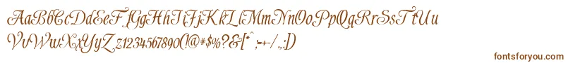 Шрифт Shardee – коричневые шрифты на белом фоне