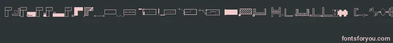Шрифт OfficeplanningRegular – розовые шрифты на чёрном фоне