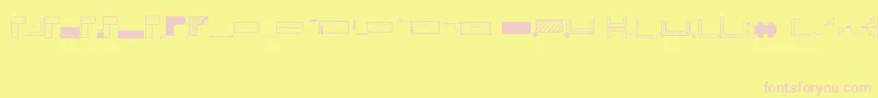 OfficeplanningRegular Font – Pink Fonts on Yellow Background
