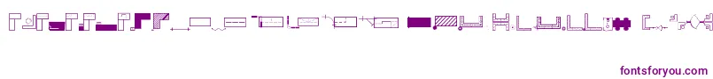 フォントOfficeplanningRegular – 紫色のフォント