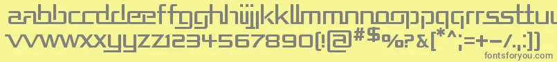 フォントRepub – 黄色の背景に灰色の文字