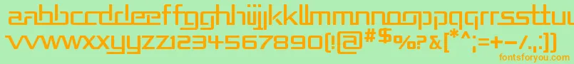 Repub Font – Orange Fonts on Green Background