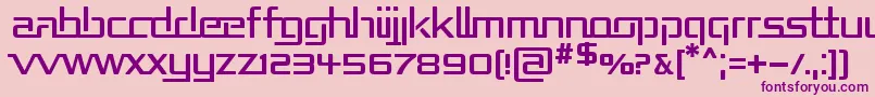 Repub Font – Purple Fonts on Pink Background