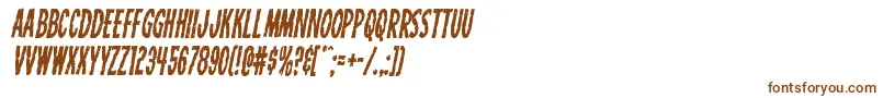 Carnivalcorpsecondital Font – Brown Fonts on White Background