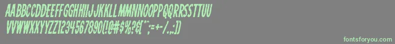 Carnivalcorpsecondital Font – Green Fonts on Gray Background
