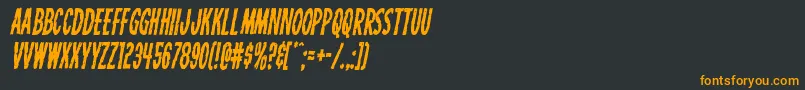 Carnivalcorpsecondital Font – Orange Fonts on Black Background