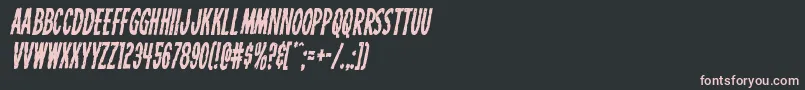 Carnivalcorpsecondital Font – Pink Fonts on Black Background