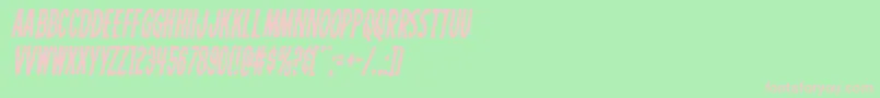 Шрифт Carnivalcorpsecondital – розовые шрифты на зелёном фоне