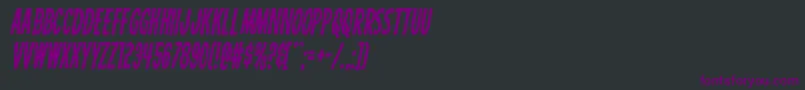 Carnivalcorpsecondital Font – Purple Fonts on Black Background