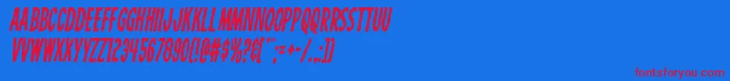 Carnivalcorpsecondital Font – Red Fonts on Blue Background