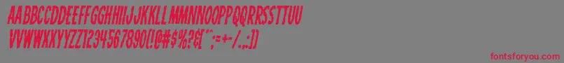 Carnivalcorpsecondital Font – Red Fonts on Gray Background