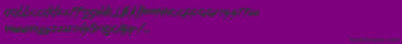 KillTheNoise Font – Black Fonts on Purple Background