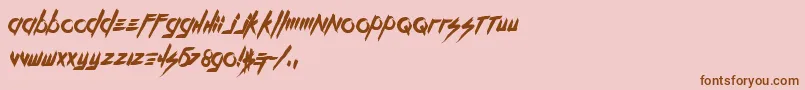 More about KillTheNoise Font KillTheNoise Font – Brown Fonts on Pink Background