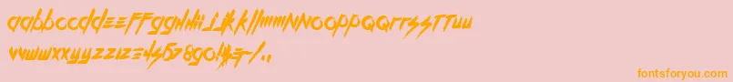 More about KillTheNoise Font KillTheNoise Font – Orange Fonts on Pink Background