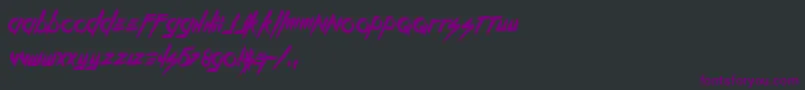 Шрифт KillTheNoise – фиолетовые шрифты на чёрном фоне