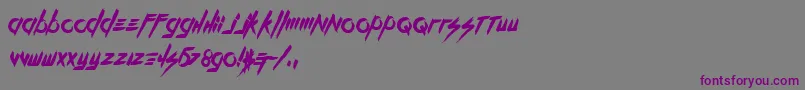 More about KillTheNoise Font KillTheNoise Font – Purple Fonts on Gray Background